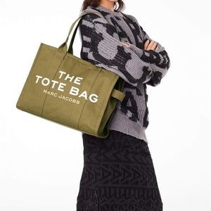 Marc Jacobs Tote Bag Canvas Slate Green